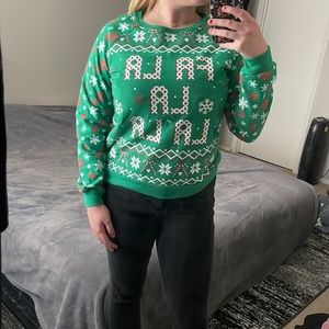 Christmas pullover with lights